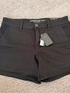American Eagle Outfitters Black Women's Twill Shorts
